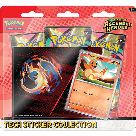 Pokémon Ascended Heroes - Tech Sticker Collection: Charmander - ENKEL AFHALEN IN TEMSE