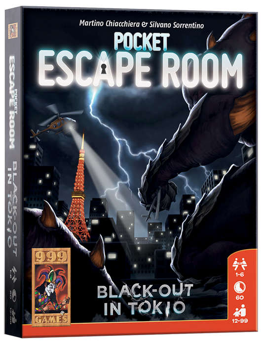 Pocket Escape Room: Black-out in Tokio - escaperoomspel van 999 Games (NL)