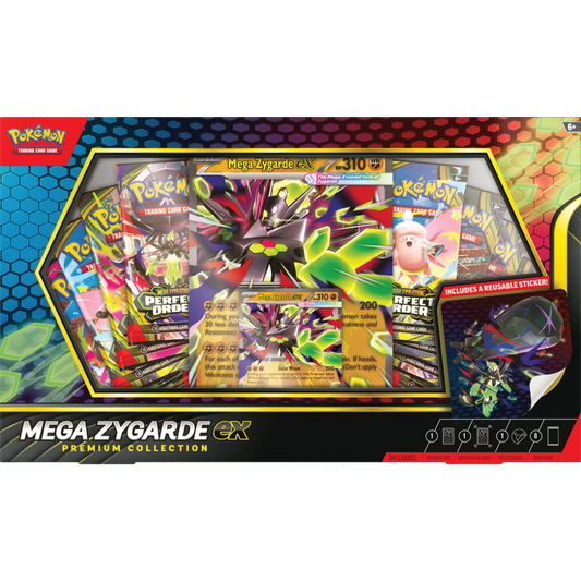 Pokémon TCG Mega Zygarde ex Premium Collection, Engelstalige doos met promokaarten en 8 boosterpakjes