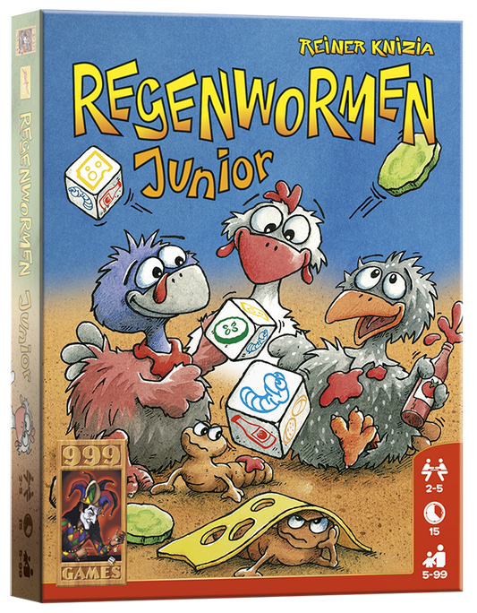 Regenwormen Junior - dobbelspel van 999 Games (NL)