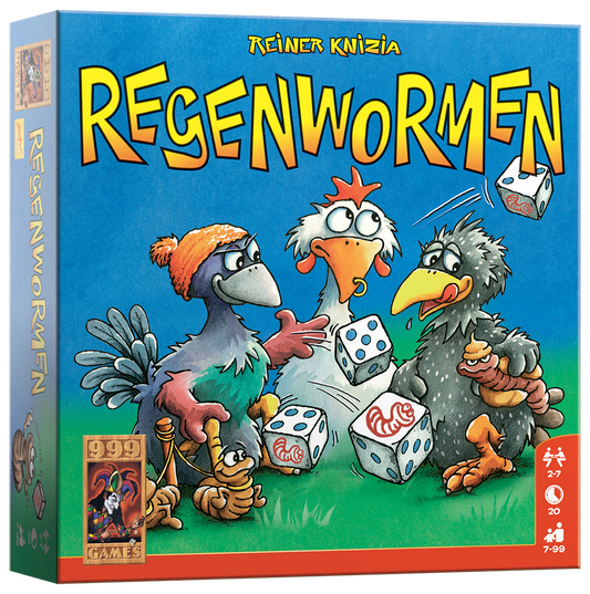 Regenwormen - dobbelspel van 999 Games (NL)