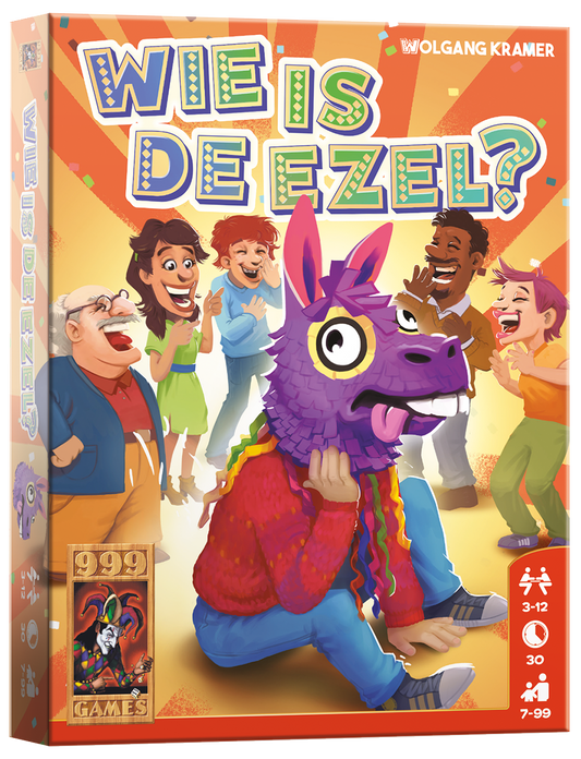 Wie is de ezel? - kaartspel van 999 Games (NL)