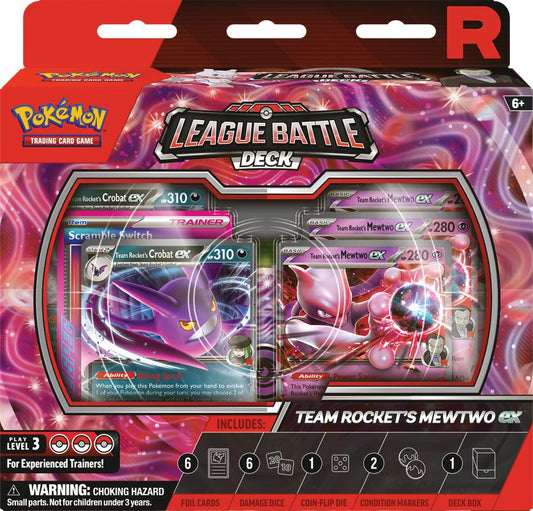 Pokémon TCG League Battle Deck Team Rocket's Mewtwo ex, Engelstalig