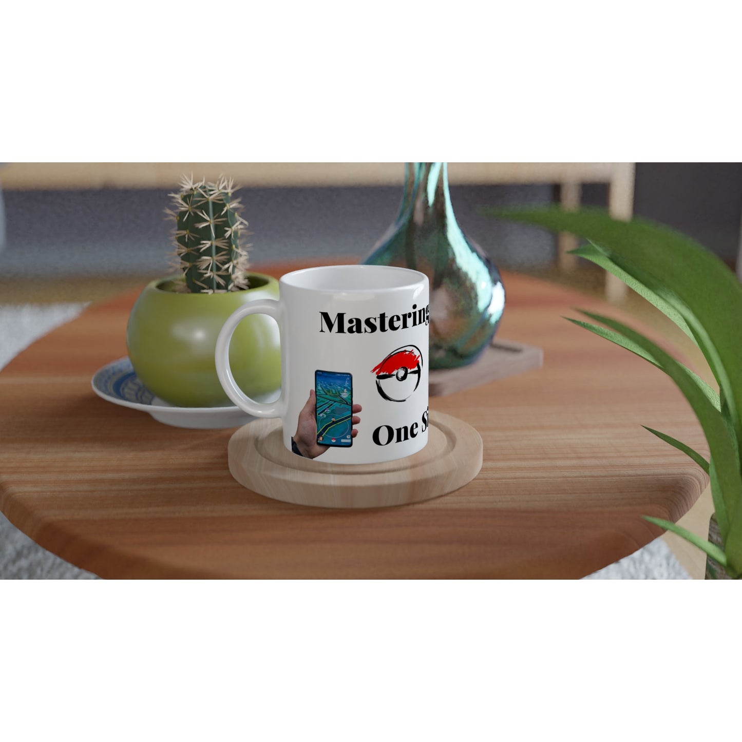 Mastering Pokémon, One Sip at a Time! Witte keramische mok