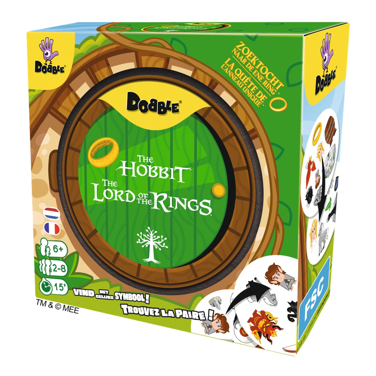 Dobble Lord of the Rings - Kaartspel van 6 jaar - FR/NL