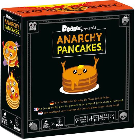 Dobble Anarchy Pancakes - Kaartspel van 8 jaar - FR/NL/DE