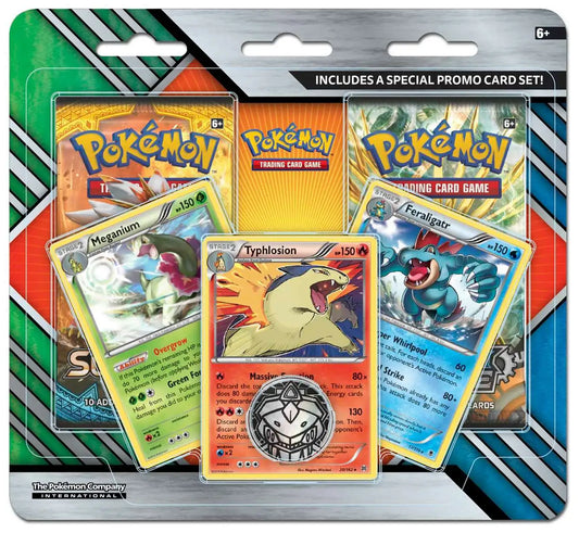 Sun & Moon: Meganium, Typhlosion & Feraligatr - Blister - EN