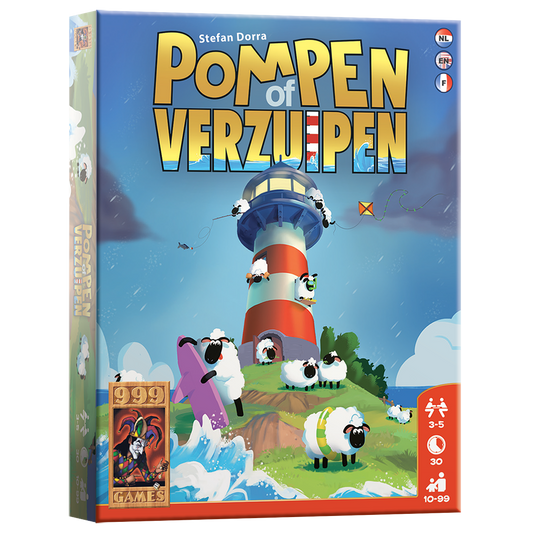 Pompen of Verzuipen - kaartspel van 999 Games (FR/NL/EN)